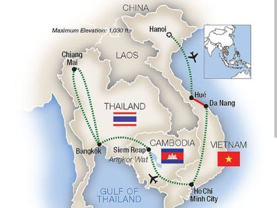 From Vietnam to Cambodia and Cambodia to Thailand