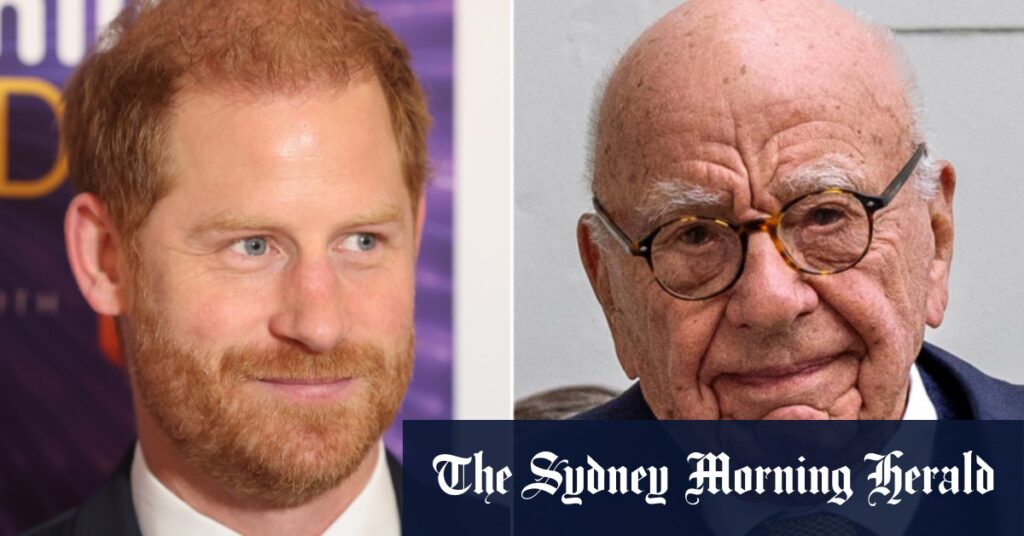 Rupert Murdoch’s UK tabloids apologise to Prince Harry in legal settlement