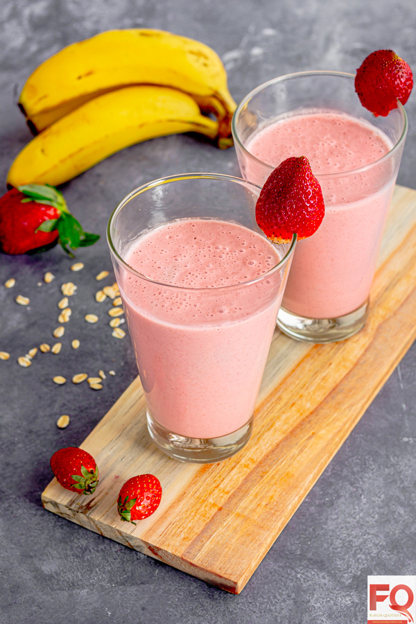 Strawberry Oats Smoothie for Weight Loss