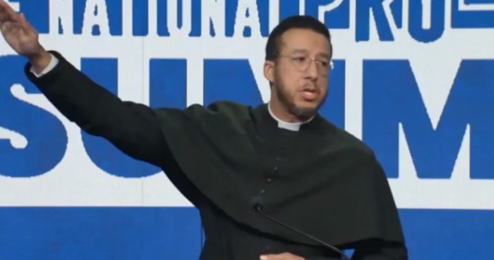 Priest Calvin Robinson defrocked for imitating Musk salute at pro-life summit - National