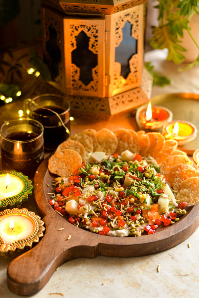 Baked Papdi Chaat Board – Diwali Recipe