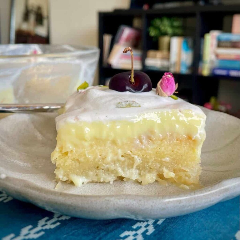 Greek Ekmek Kataifi using Custard Powder