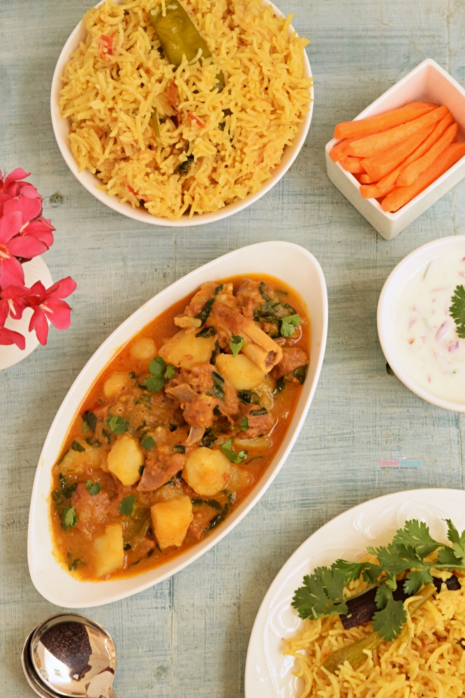 Aloo Methi Gosht ka Salan