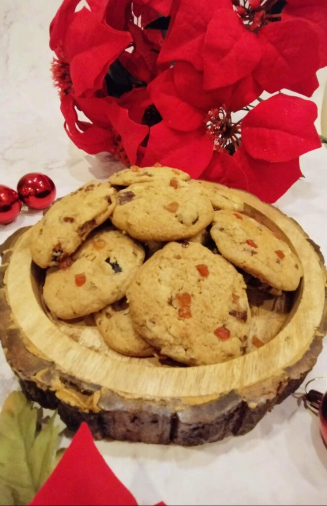 Fruitcake Cookies / Eggless Christmas Cookies