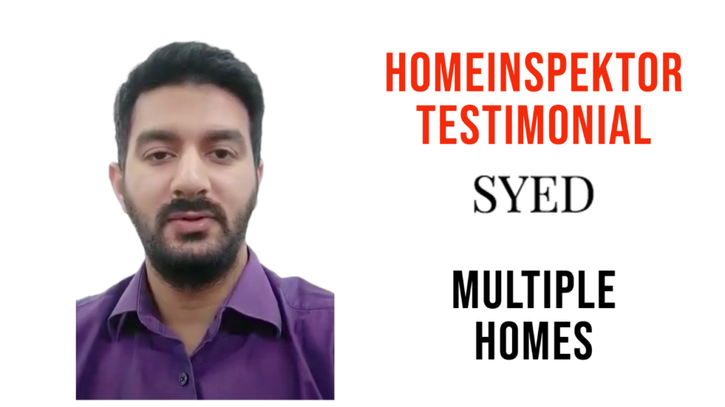 Video Testimonial: 50 page report for a 500 sft home!!