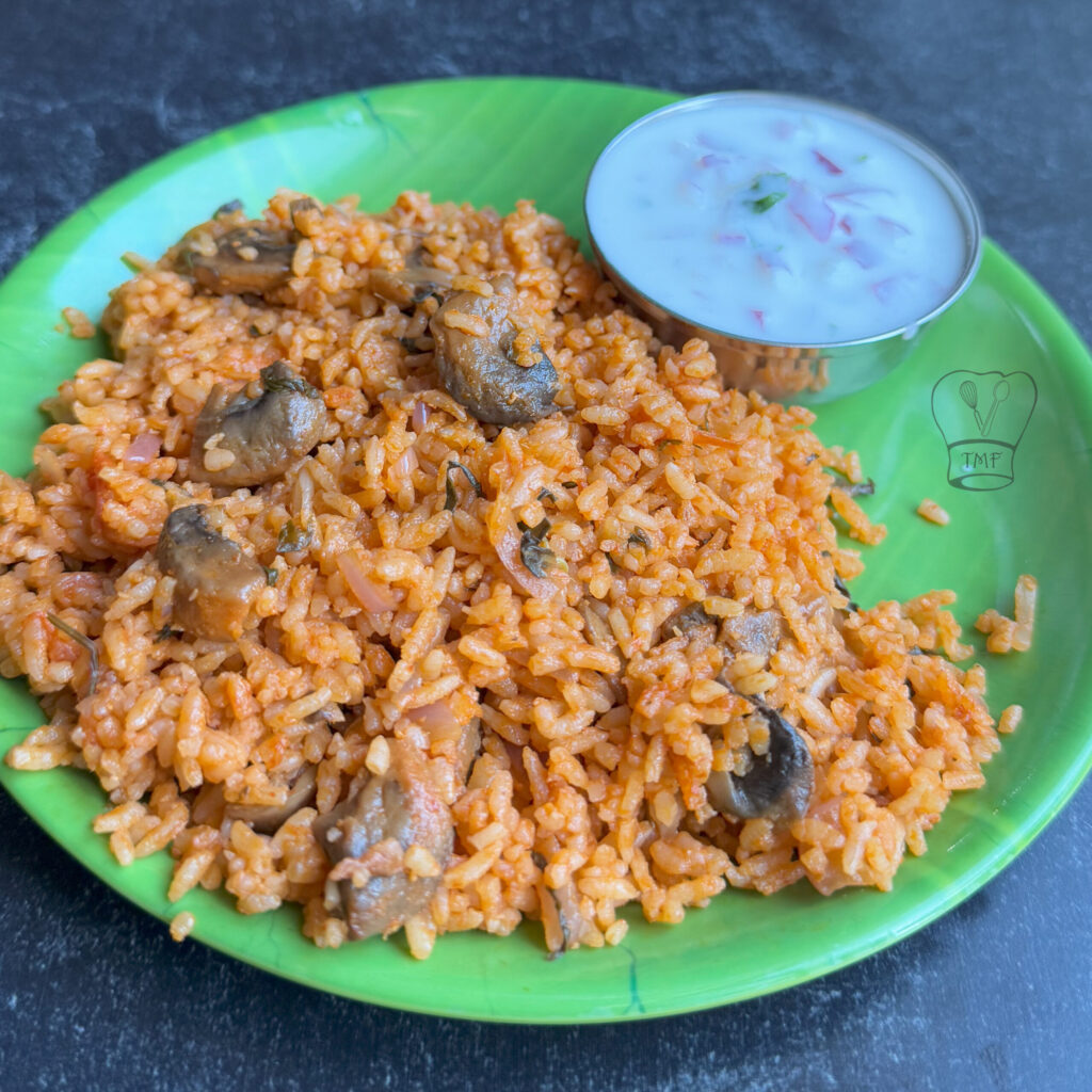 Ambur Mushroom biryani | Mushroom biryani