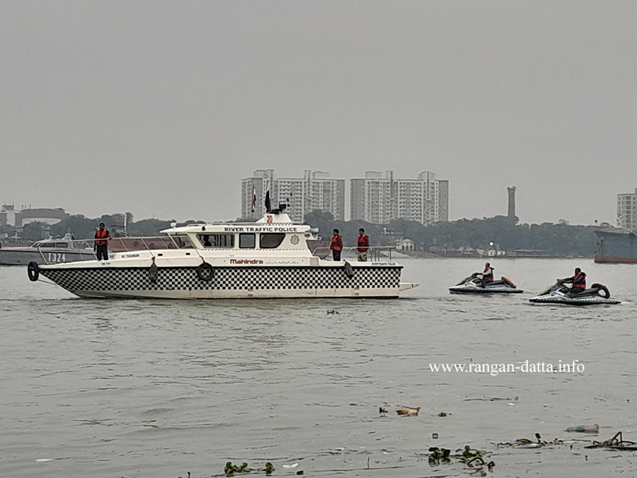 Patrolling Boat and two water scooters, RTP, Kolkata