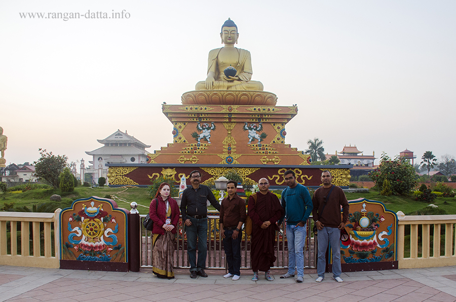 My fellow FAM participants at Lumbini Complex