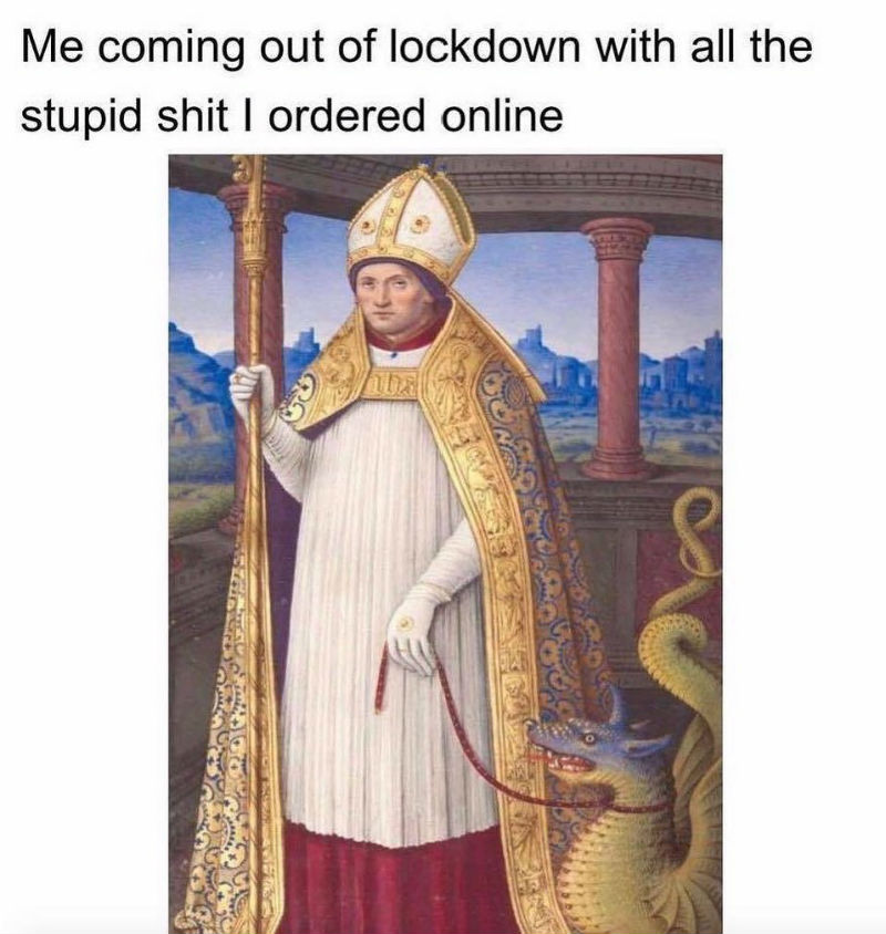 Me Coming Out Of Lockdown With All The Stupid Shit I Ordered Online - Meme - Shut Up And Take My Money