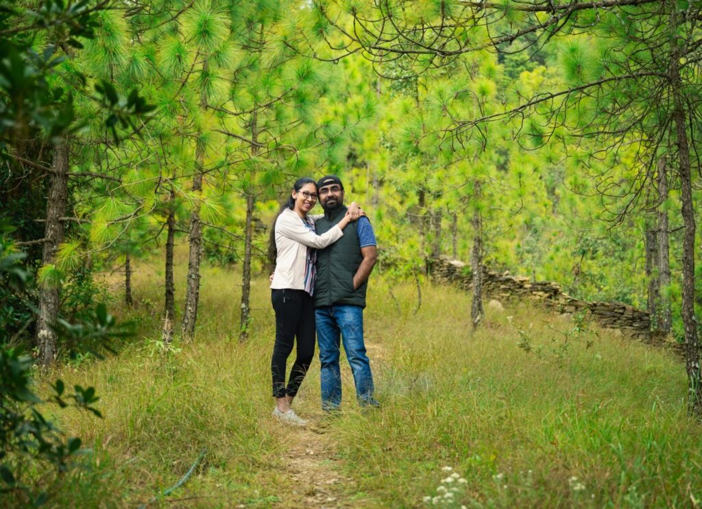 photoshoot behind mukteshwar neelkanth retreat