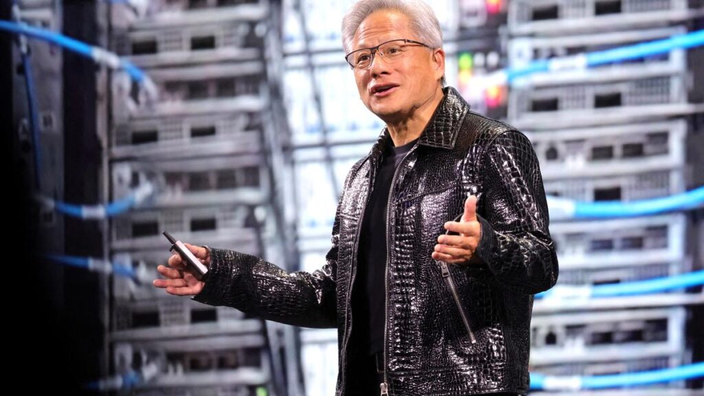 Nvidia sales surge in the fourth quarter on demand for AI chips