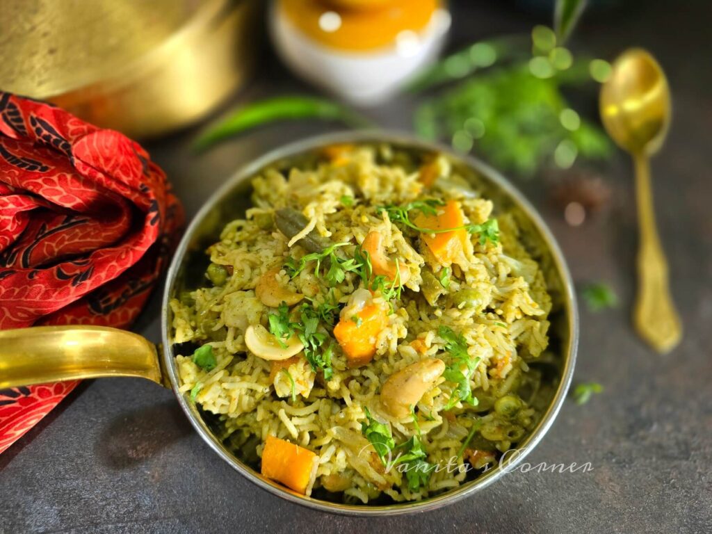 Andhra style Vegetable Pulao