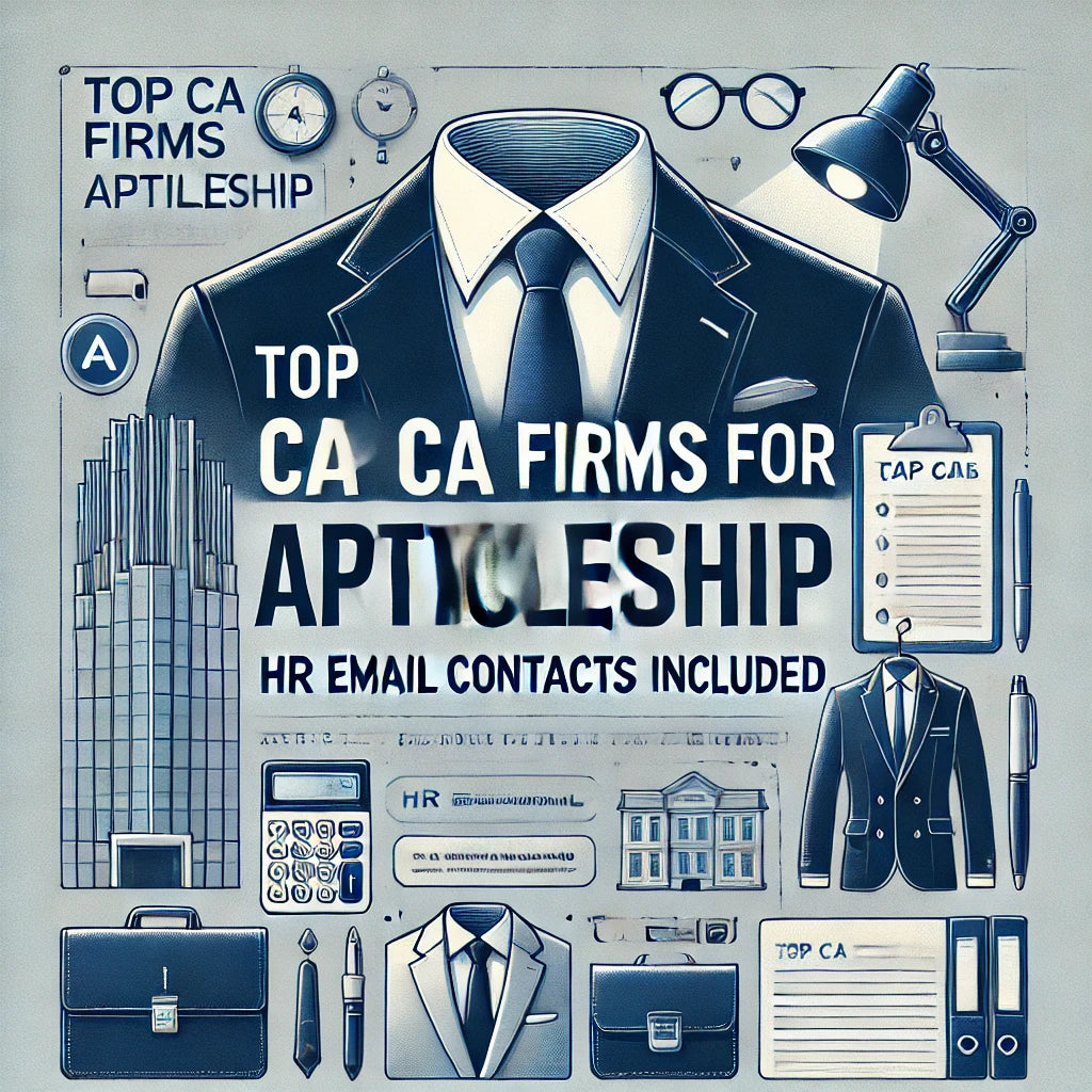 Top CA Firms for Articleship: HR Email List
