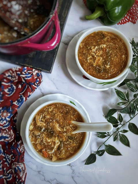 Hot and Sour Chicken Soup - restaurant style