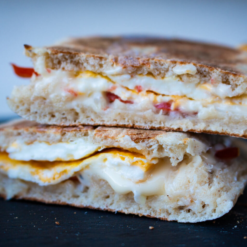 Fried Egg Tomato Panini