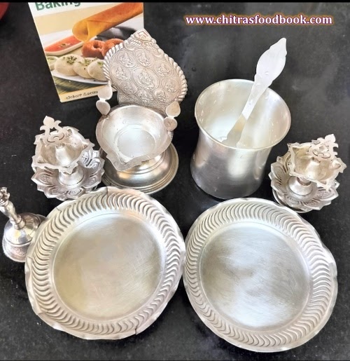 How to clean Silver pooja Items at home | How to clean silver utensils, silver vessels