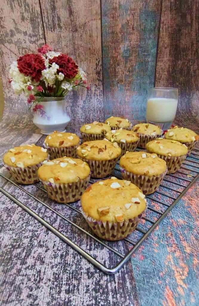 Eggless Banana Nut Muffins | Eggless Banana Muffins