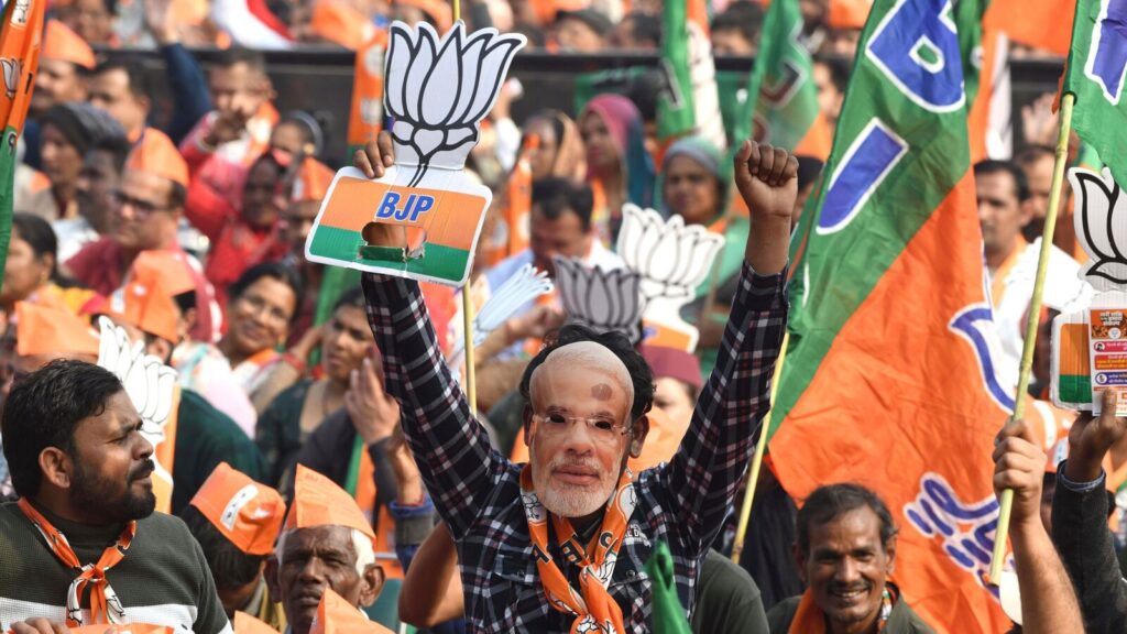 Delhi poll results in charts: BJP poised to beat AAP