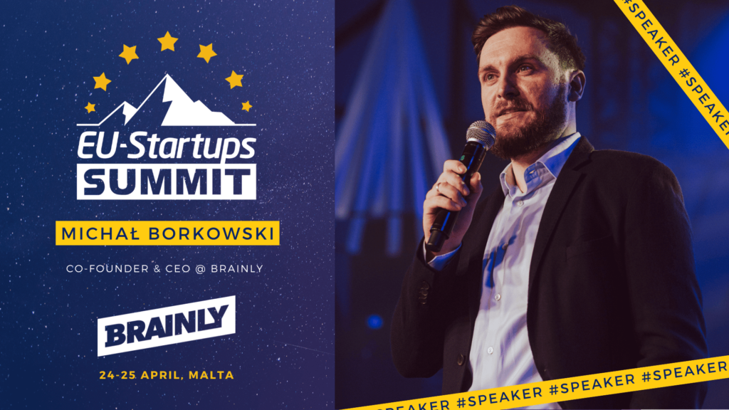 Michał Borkowski, Co-founder & CEO of Brainly joins as speaker at the EU-Startups Summit 2025!