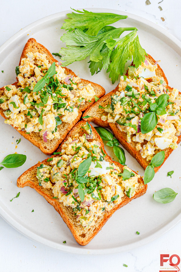 No Mayo Egg Salad Sandwich for Weight Loss