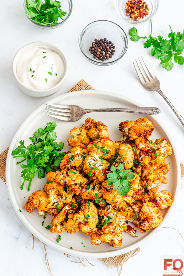 Vegan Crispy Air Fryer Cauliflower Wings