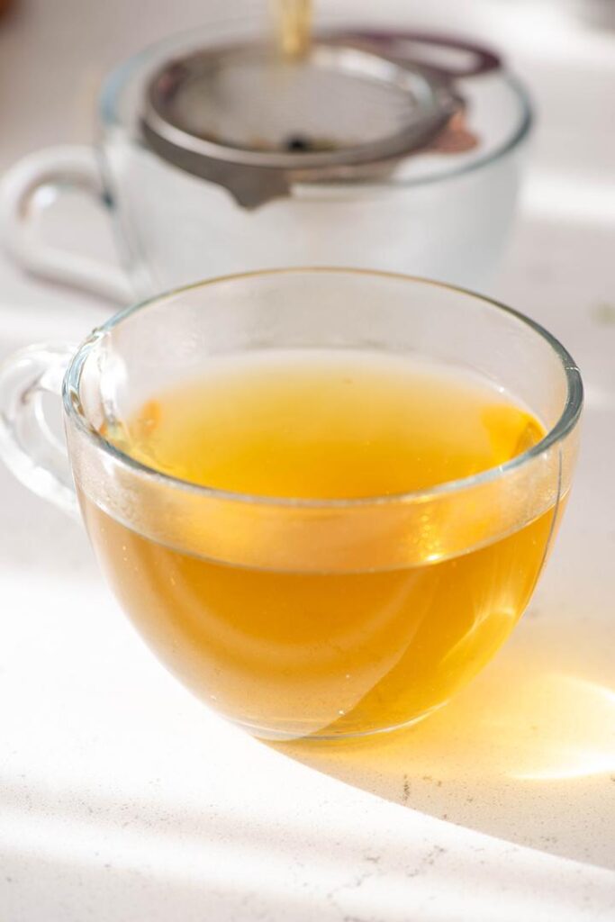 Image of tummy tea for, reducing belly fat in a cup