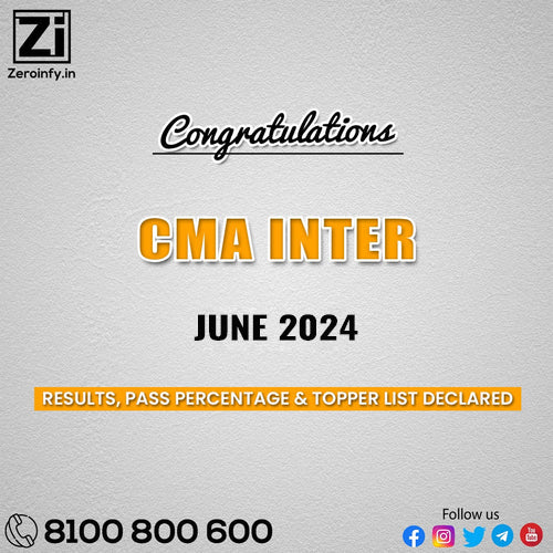 CMA Inter Result June 2024