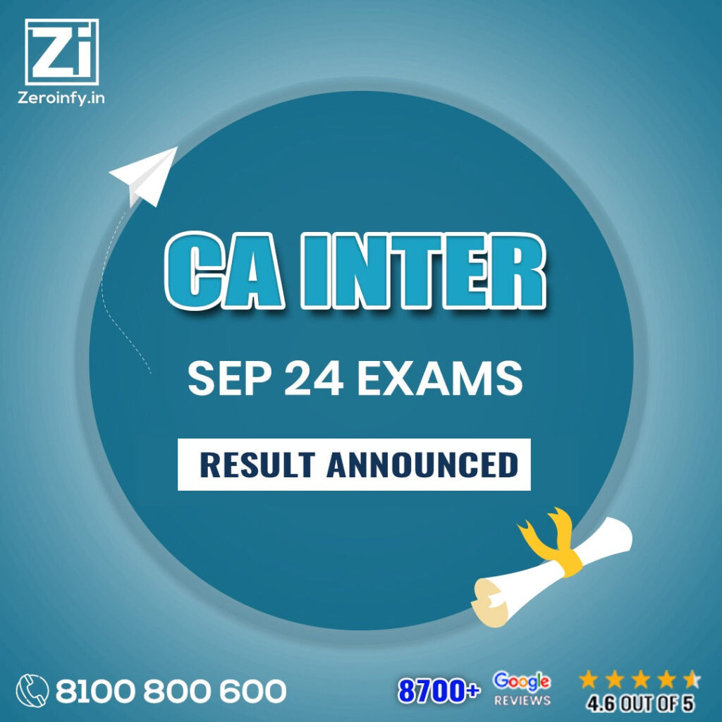 CA Inter Result Sep 2024