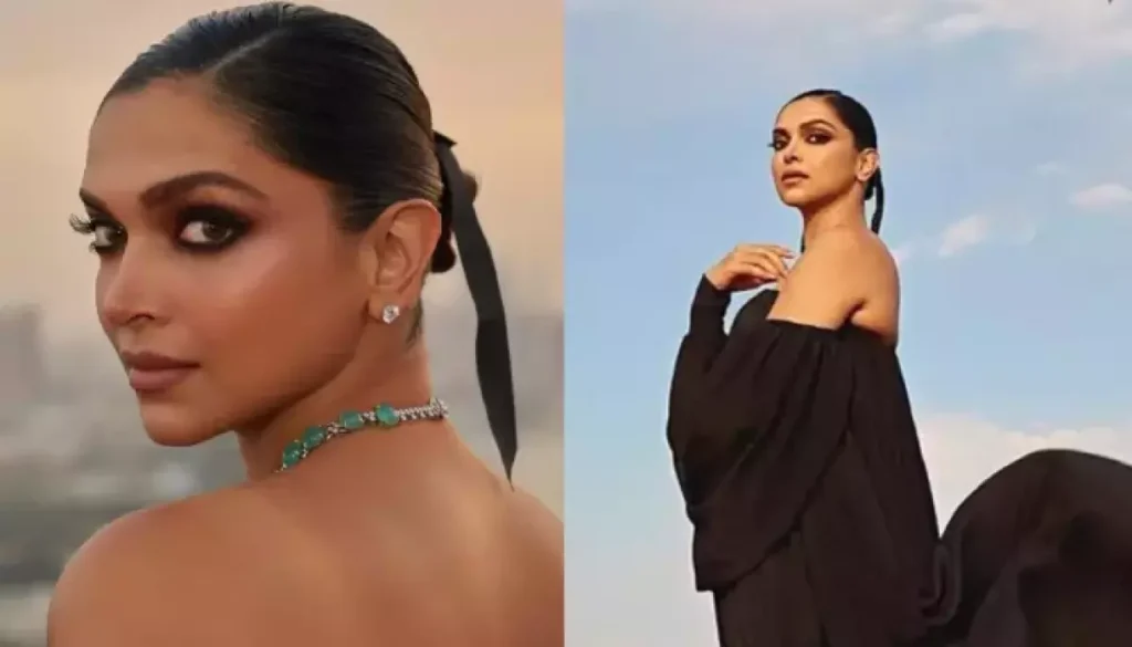 Deepika Padukone Stuns In Black Ensemble For First Overseas Event Post Embracing-Motherhood