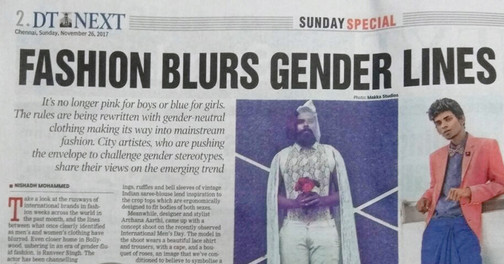 2019 – Are Indian Men Ready To Wear Gender Neutral Fashion?