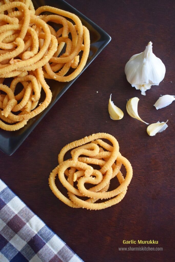 Poondu Varagu Murukku Recipe | Garlic Kodo Millet Murukku – Diwali Snacks