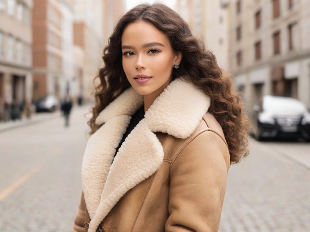 how to style a shearling coat