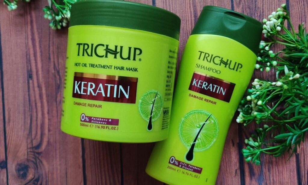 Haircare with Trichup Keratin Shampoo & Hot Oil Treatment Hair Mask – Vasucare – That Wingedeye Blogger