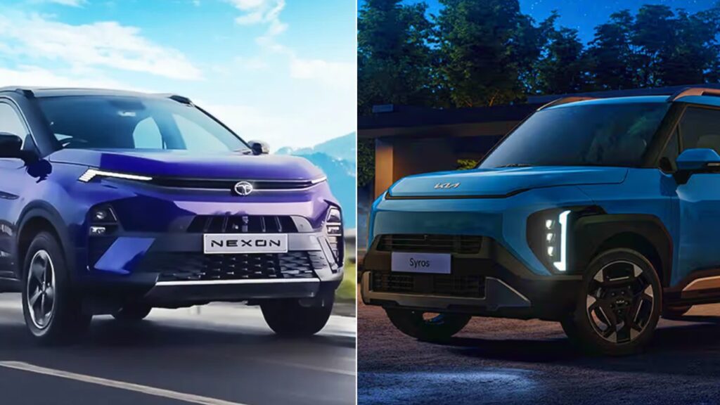 Kia Syros Vs Tata Nexon Specs Features Design Dimensions Safety Comparison