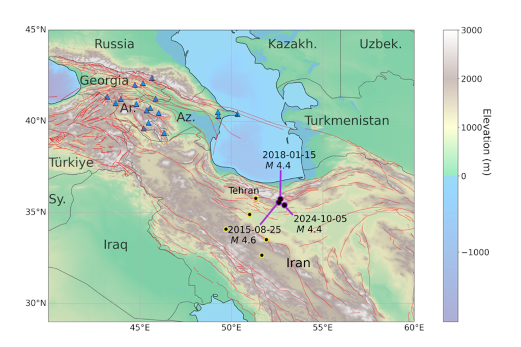 Map With Seismometers