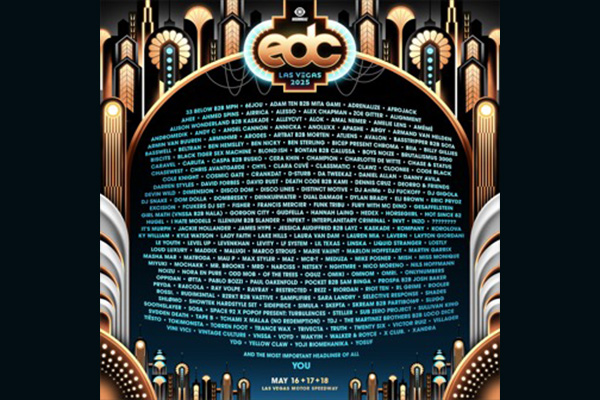 EDC Las Vegas 2025 drops massive 250 plus artist lineup for it's 29th edition this May