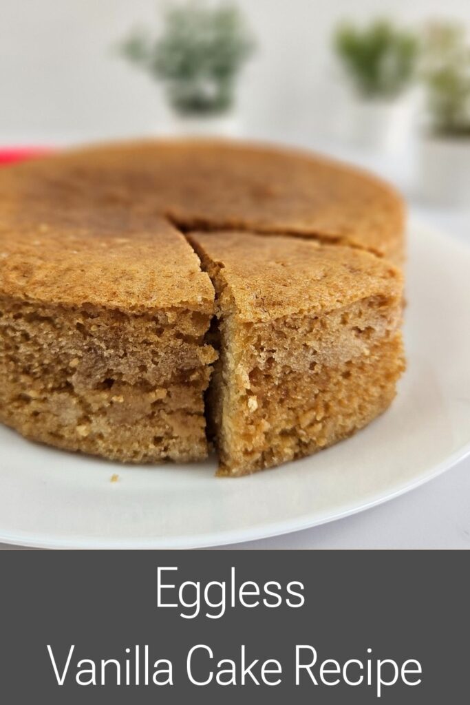 Quick Eggless Vanilla Cake Recipe