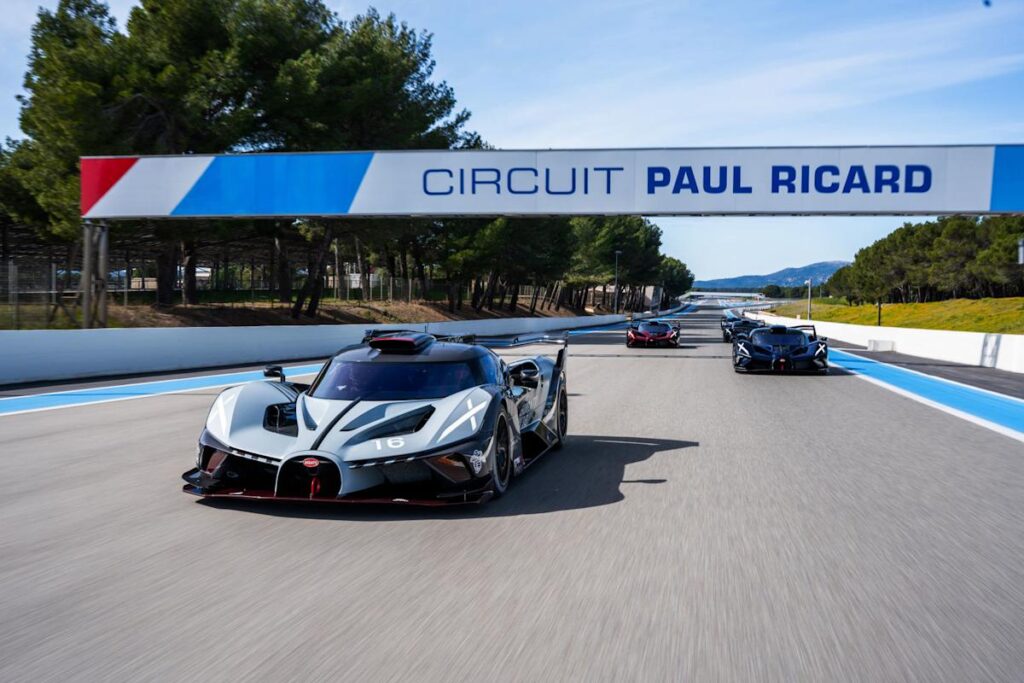 Bugatti Bolide owners gather to learn how to handle 1,578 hp on the track