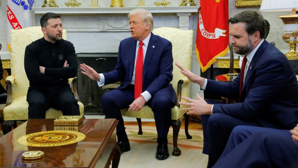 Trump-Zelenskyy Oval Office meeting explodes into shouting match