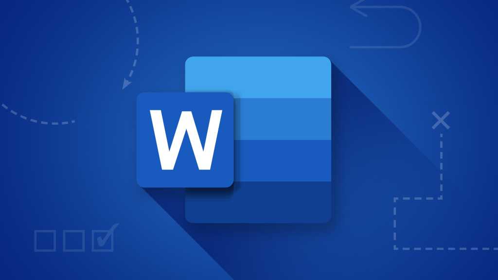 Microsoft Word logo on blue background