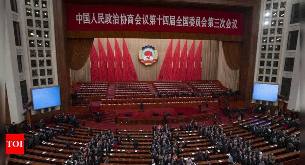 China is ending its annual Congress with questions open over how to revive its slowing economy