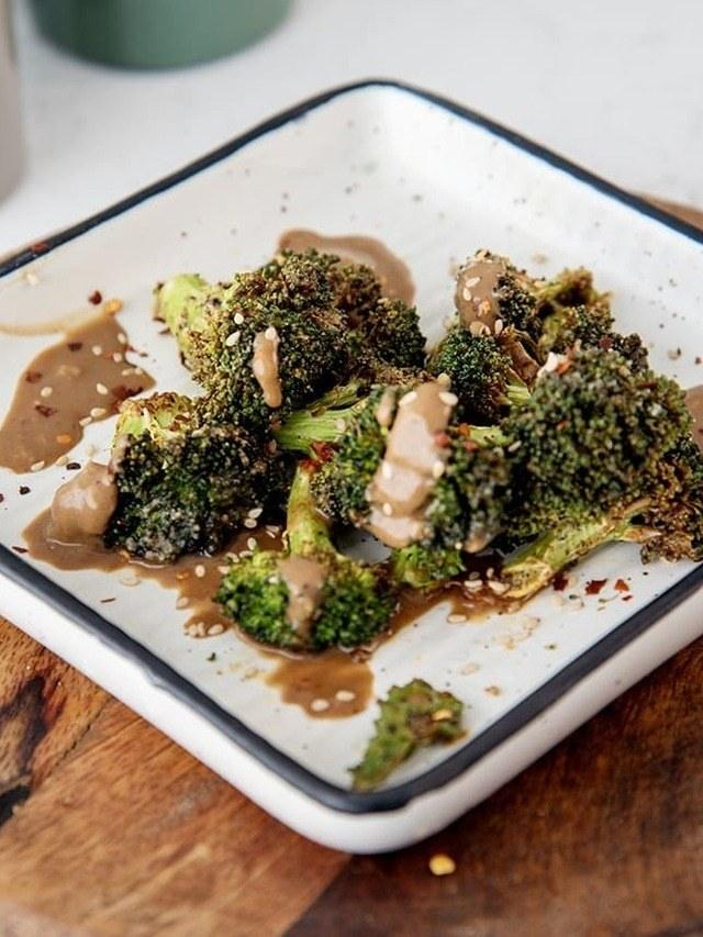 Air Fryer Asian Roasted Broccoli Recipe