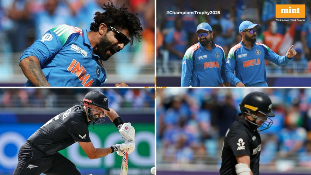 India vs New Zealand biggest moments: Champions Trophy 2025 final LIVE highlights; wickets, drop-catches and more