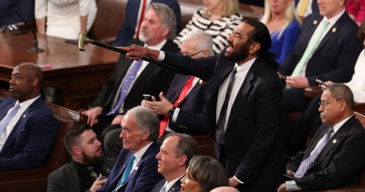 ‘This is not normal’: Acts of protest at Donald Trump’s address - National