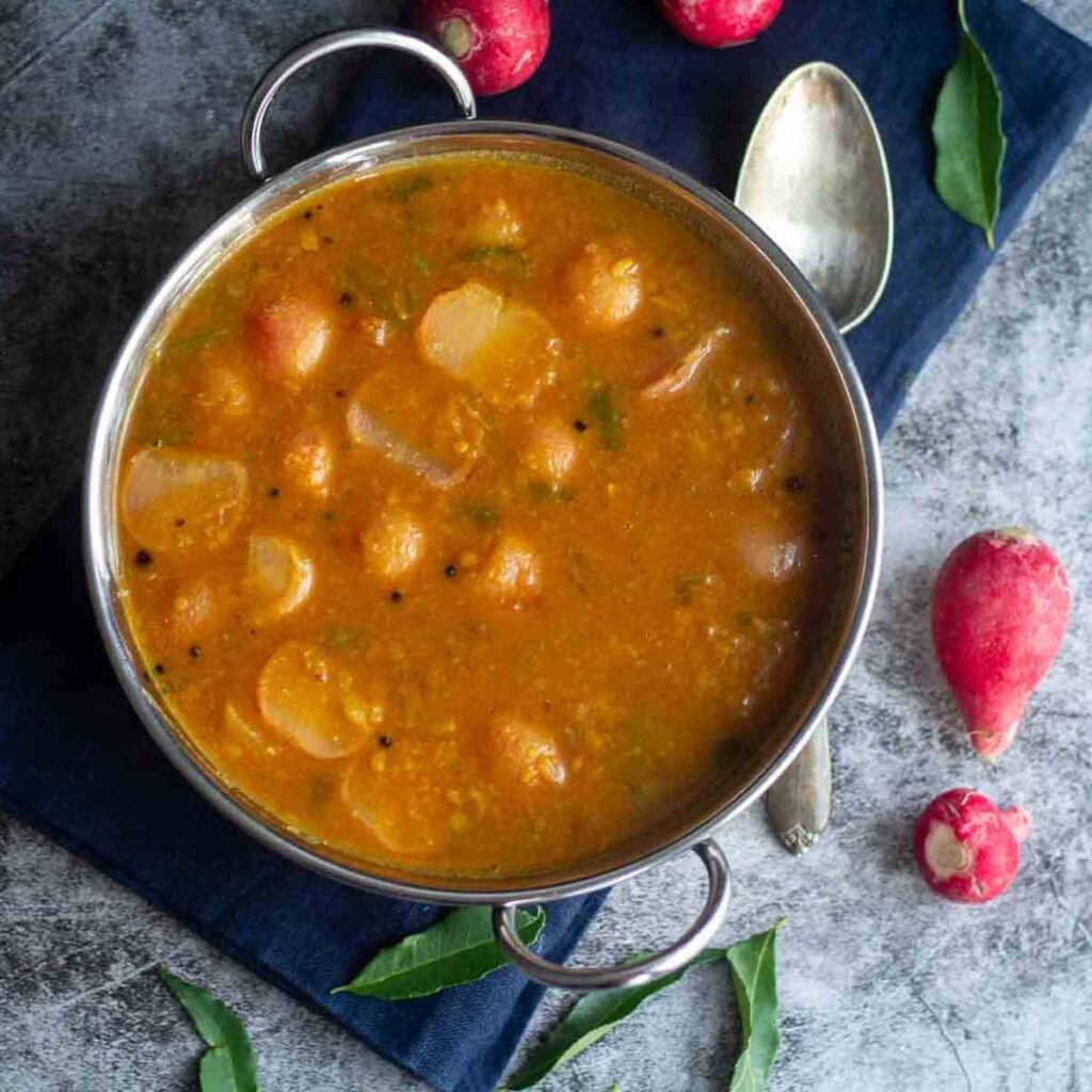 getting the dal and veggies in Instant Pot