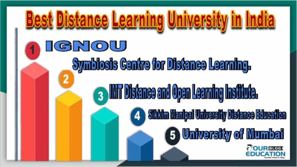 Best Distance Learning University in India Oureducation