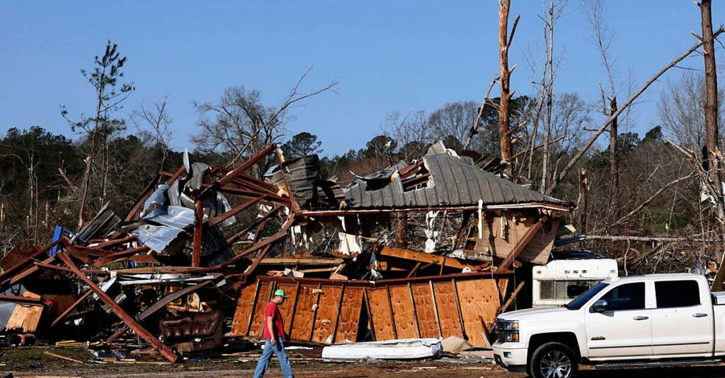 Dozens dead after tornadoes, wildfires and dust storms cause havoc across US