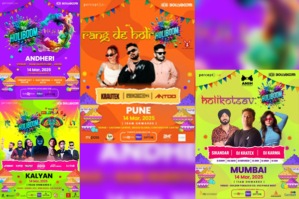 Percept Live presents 'HoliBoom Bash 2025' - A multi-city celebration of colors, music and collaboration