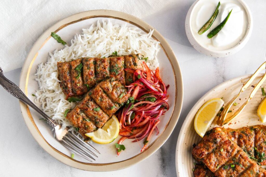 Speedy Indian Chicken Seekh Kebabs (Sheet Pan)