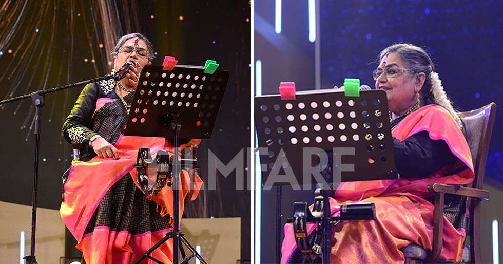 Watch: Usha Uthup sets the stage on fire at the Filmfare Glamour & Style Awards West Bengal 2025